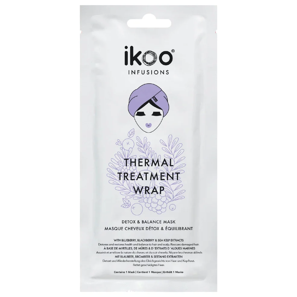 ikoo brush THERMAL TREATMENT WRAP DETOX & BALANCE MASK Image 1